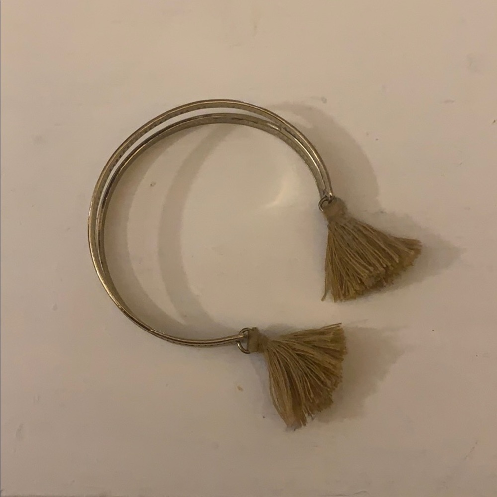 American Eagle gold tassel cuff